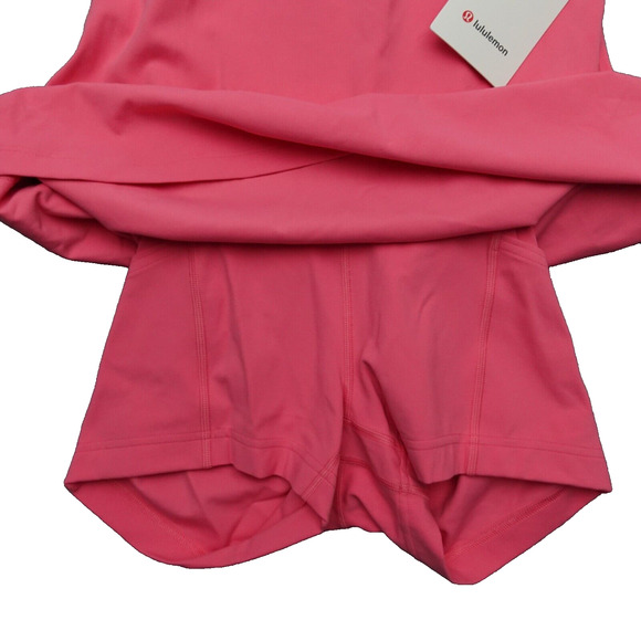 New Lululemon Size 8 Align Short Sleeve Dress SAKP Sakura Pink 3" Liner Nulu - Picture 5 of 9